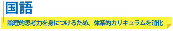 高校2年生「国語」論理的思考力を身につけるため、体系的カリキュラムを消化